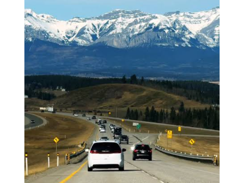 100 km/h — Alberta speed-limits road sign for Class 7 test