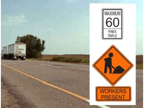 At all times — Alberta speed-limits road sign for Class 7 test