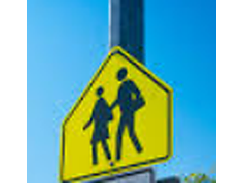 School zone — Alberta road-signs road sign for Class 7 test