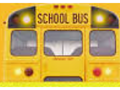 Be prepared to stop — this is a warning that alternating red lights will activate when the bus stops — Alberta school-buses road sign for Class 7 test